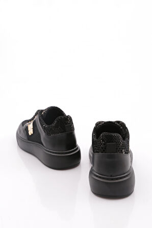 Dgn B1007 Kadin Fileli Aksesuarli Sneakers Ayakkabi