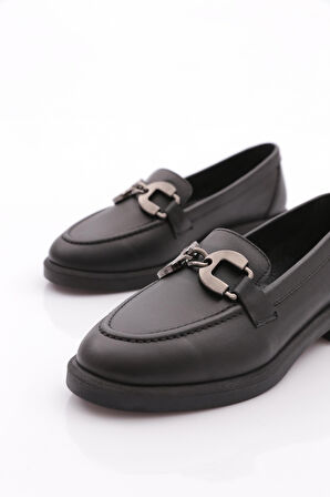 Dgn 706 Kadin Aksesuarli Loafer Ayakkabi