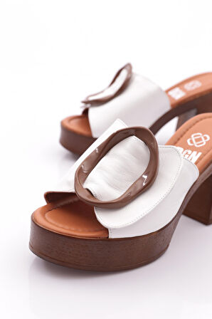 Dgn 2039-52 Kadin Topuklu Terlik