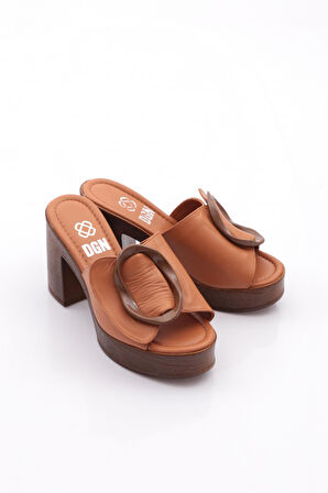 Dgn 2039-52 Kadin Topuklu Terlik