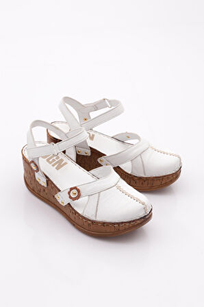 Dgn 217-2064 Kadin Mega Kalin Taban Sandalet