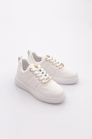 Dgn B1009 Kadin Aksesuarli Sneakers Ayakkabi