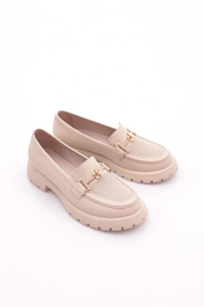 Dgn 4269 Kadin Aksesuarli Loafer Ayakkabi