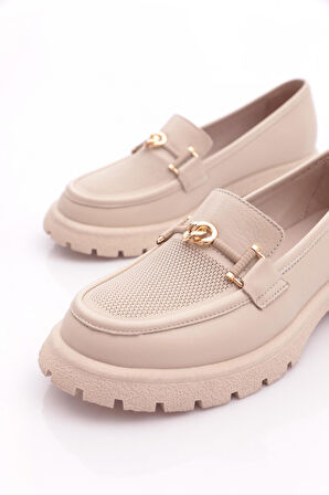 Dgn 4269 Kadin Aksesuarli Loafer Ayakkabi