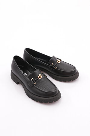 Dgn 4269 Kadin Aksesuarli Loafer Ayakkabi