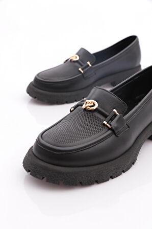 Dgn 4269 Kadin Aksesuarli Loafer Ayakkabi