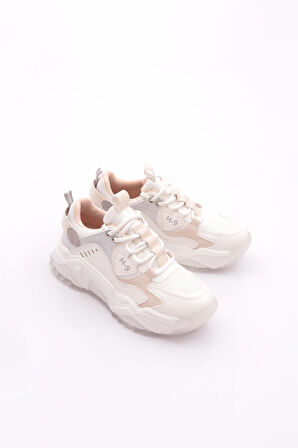 Dgn 65121 Kadin Bağcikli Kalin Taban Spor Ayakkabi