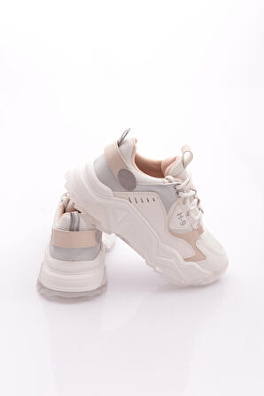 Dgn 65121 Kadin Bağcikli Kalin Taban Spor Ayakkabi