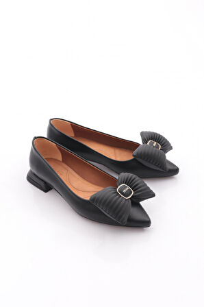 Dgn 2898 Kadin Fiyonk Detayli Sivri Burun Babet