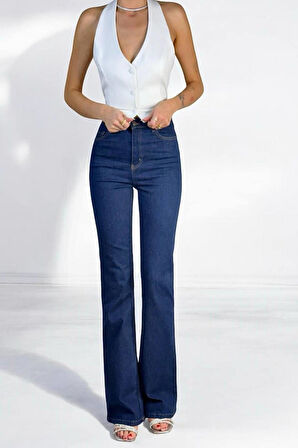 Lacarino 7578 Flare Kadın Jean Pantolon