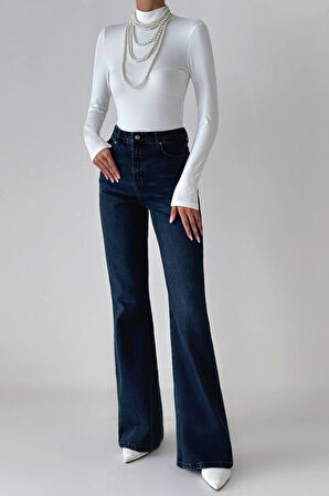 Lacarino 7746 Flare Kadın Jean Pantolon