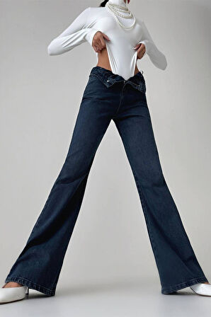 Lacarino 7746 Flare Kadın Jean Pantolon