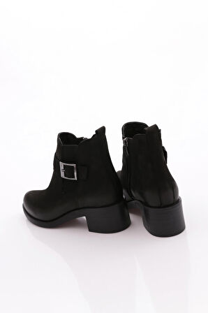 Dgn 1715 Kadin Kemer Toka Detayli Topuklu Bot