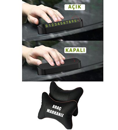 Hyundai H-1 koltuk uyumlu başlık ve torpido üstü aça kapa telefon numaralık