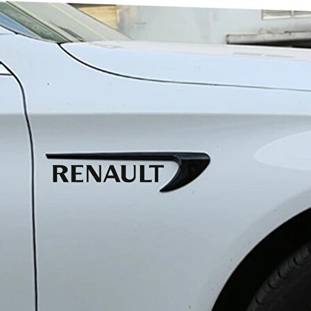 Renault Kadjar için Yan kapı ve Çamurluk uyumlu havalandırma görünümlü marka yazılı aksesuar set