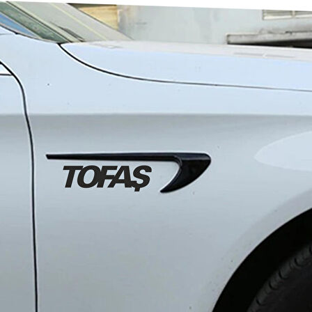 Tofaş Kartal için Yan kapı ve Çamurluk uyumlu havalandırma görünümlü marka yazılı aksesuar set