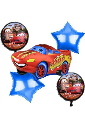Cars Arabalar Set Folyo Balon 5’li