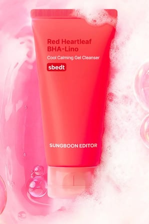 Sungboon Editor Red Heartleaf BHA-Lino Yatıştırıcı Krem