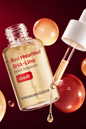 Sungboon Red Heartleaf BHA-Lino Ampul - Dengeleyici Ampul 10ml