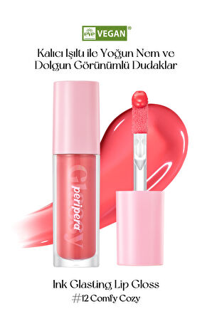 Dudaklara Dolgun ve Işıltılı Görünüm Sunan PERIPERA Ink Glasting Lip Gloss (12 Comfy Cozy)