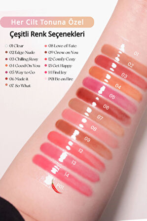 Dudaklara Dolgun ve Işıltılı Görünüm Sunan Gloss PERIPERA Ink Glasting Lip Gloss (13 Get Happy)