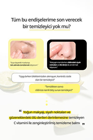 Makyaj Temizleme Balmı Seyahat Kiti GOODAL Green Tangerine Vita C Toning Cleansing Balm Travel Kit