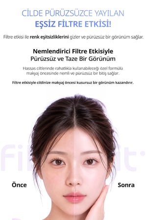 Işıltılı, Ton Eşitleyici Krem PERIPERA Filter Fit Milk Tone Up (004 Glowy Purple) SPF30 PA++