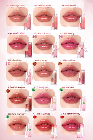 Kalıcı, Pigmentli, Parlak Bitişli Tint PERIPERA Ink Mood Glowy Tint (33 Rosy Wish)