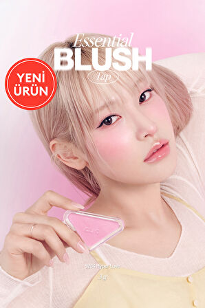 Katmanlanabilir Yumuşak Dokulu Işıltılı Bitiş Sunan Allık CLIO Essential Blush Tap (S204 Hyper Love) 