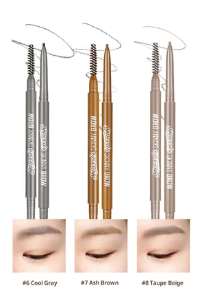 Ultra İnce Uçlu, Doğal Görünüm Veren Kaş Kalemi PERIPERA Speedy Skinny Brow (10 Peony Taupe)
