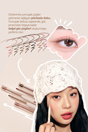 Suya Dayanıklı, Kolay Kullanım Sunan Göz Kalemi PERIPERA Speedy Pencil Liner (6 Under Ginger)