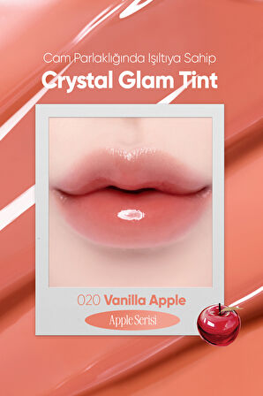 Yapışkanlık Hissi Vermeyen Yoğun Işıltılı Tint CLIO Crystal Glam Tint (20 Vanilla Apple) AppleSeries