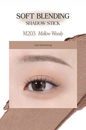 Kremsi, Kolayca Uygulanan ve Sabitlenen Fırçalı Kalem Far CLIO Soft Blending Shadow Stick (M203)