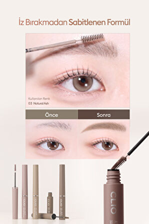 Ultra İnce Fırçalı, Yoğun Pigmentli Kaş Maskarası CLIO Kill Brow Slim Ash Browcara (04 Ash Gray)
