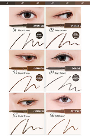 Suya Dayanıklı, Gün Boyu Kalıcı Kalem Eyeliner CLIO Extreme Gelpresso Pencil Liner (11 Midnight Ash)