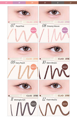 Suya Dayanıklı, Gün Boyu Kalıcı Kalem Eyeliner CLIO Extreme Gelpresso Pencil Liner (08 Dreamy Mauve)
