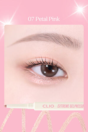 Suya Dayanıklı, Gün Boyu Kalıcı Kalem Eyeliner CLIO Extreme Gelpresso Pencil Liner (07 Petal Pink)