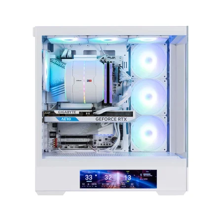 ZALMAN P40 DS WHITE ATX MID TOWER BEYAZ KASA 2 X USB 3.0, 1 X USB Type-C,1 X Mikrofon, 1 X Kulaklık, 4x 120mm ARGB Fan