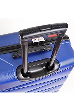 Yefa Dayanıklı Unisex 4 Tekerlekli 3'lü Set Plastik Valiz Seti