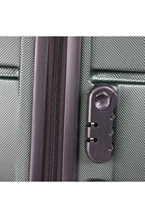 Yefa Dayanıklı Unisex 4 Tekerlekli 3'lü Set Plastik Valiz Seti