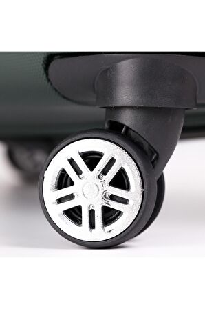 Yefa Dayanıklı Unisex 4 Tekerlekli 3'lü Set Plastik Valiz Seti