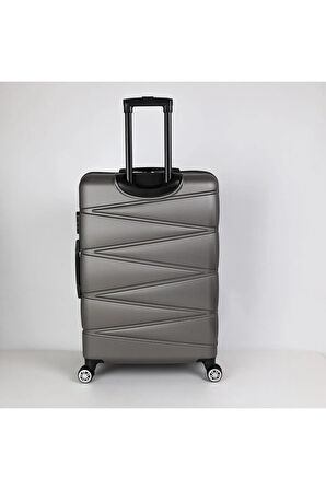 Yefa Dayanıklı Unisex 4 Tekerlekli Plastik Kabin Boy Valiz