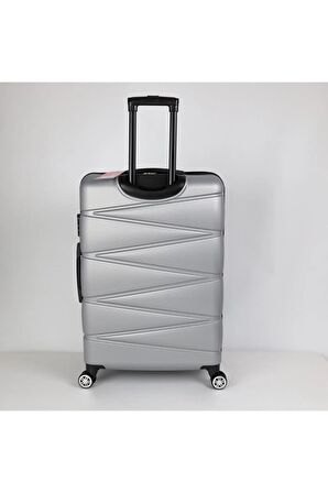 Yefa Dayanıklı Unisex 4 Tekerlekli Plastik Kabin Boy Valiz