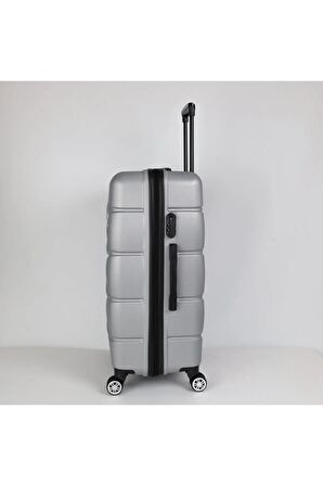 Yefa Dayanıklı Unisex 4 Tekerlekli Plastik Kabin Boy Valiz