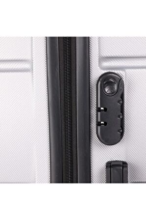 Yefa Dayanıklı Unisex 4 Tekerlekli Plastik Kabin Boy Valiz