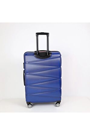 Yefa Dayanıklı Unisex 4 Tekerlekli Plastik Kabin Boy Valiz
