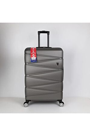 Yefa Dayanıklı Unisex 4 Tekerlekli Büyük Boy Plastik Valiz