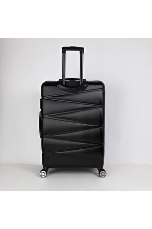 Yefa Dayanıklı Unisex 4 Tekerlekli Büyük Boy Plastik Valiz