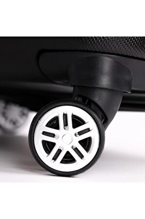 Yefa Dayanıklı Unisex 4 Tekerlekli Büyük Boy Plastik Valiz