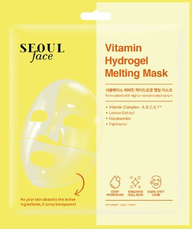 Dermal Seoulface Vitamin Hydrojel Şeffaflaşan Eriyen Maske 34 gr. 10 Adet